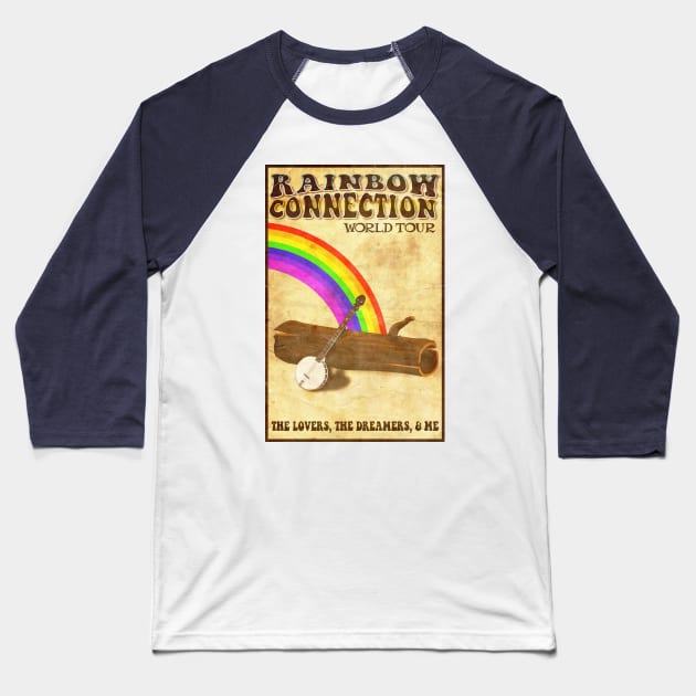 Rainbow Connection: World Tour Baseball T-Shirt by masciajames